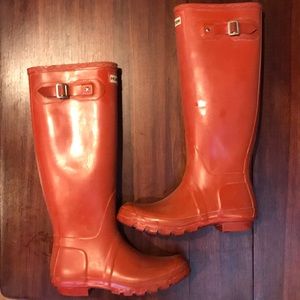 Red Hunter Rainboots